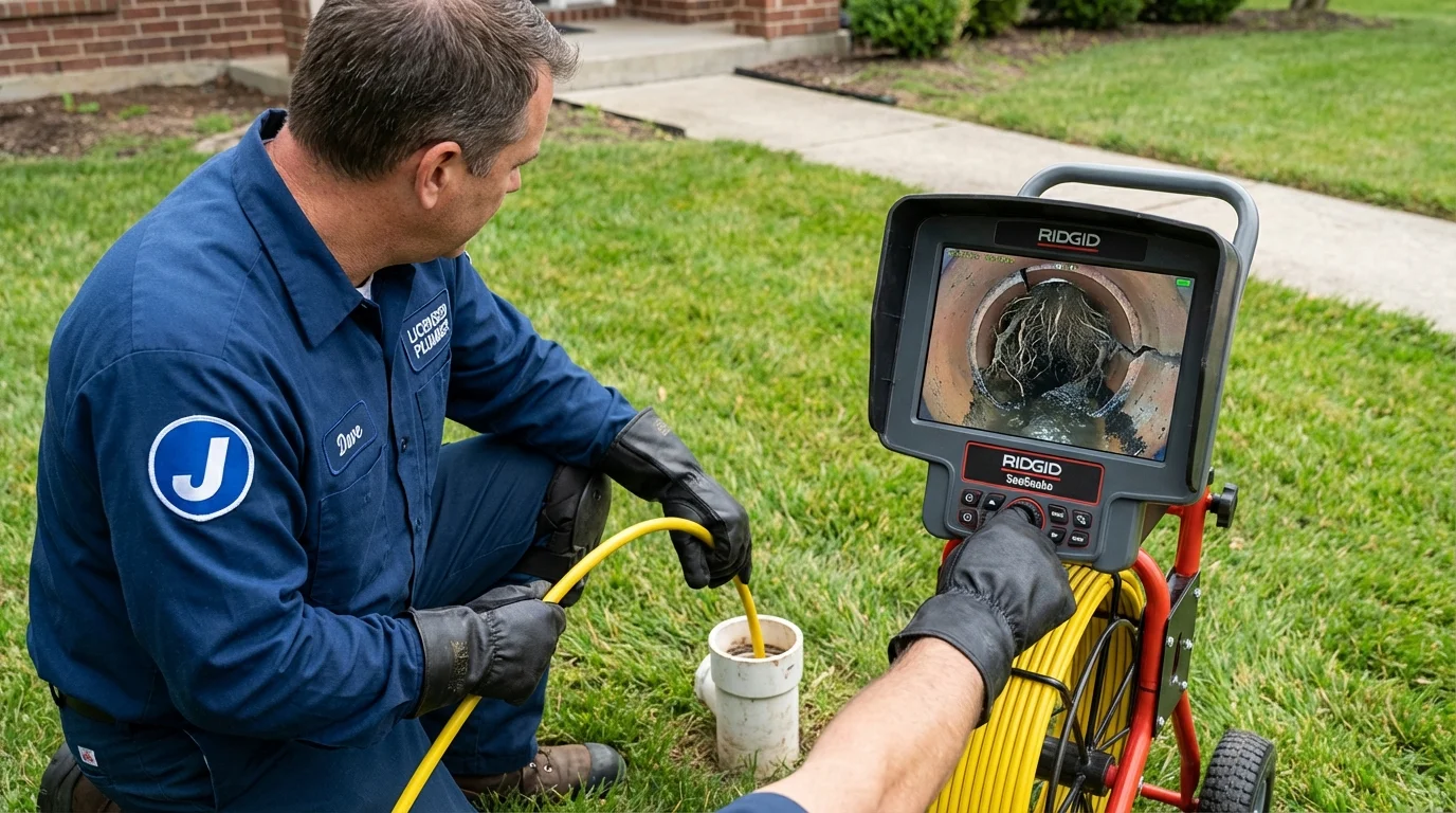 Sewer camera inspection being performed by Johns Plumbing LLC in Haverstraw